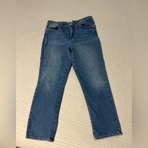 Crown & Ivy High-Rise Vintage Straight Leg Jeans 12R